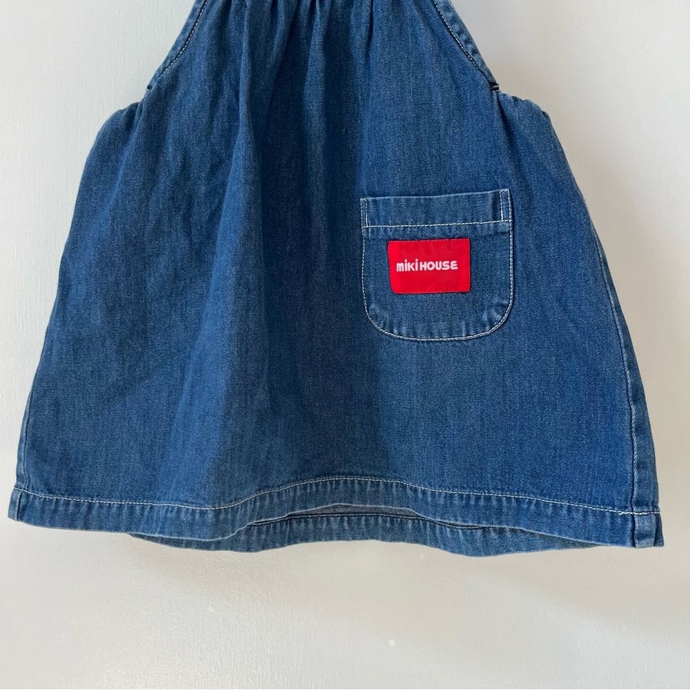 Toddler Miki House Denim Jumper Dress w/Adjustable Straps - Picture 7 of 12